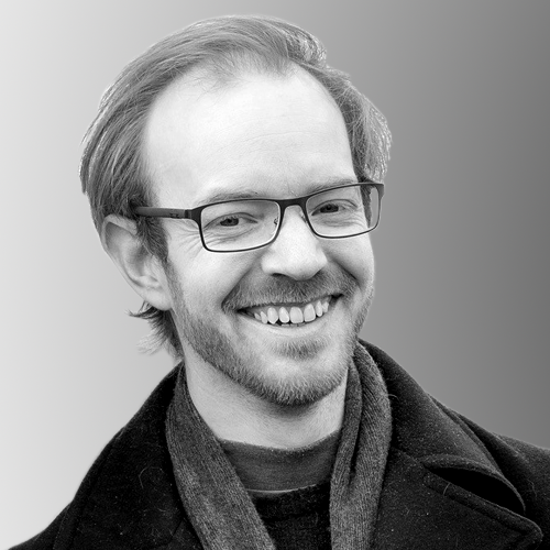 Black and White image of Dan