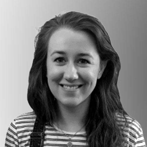 Black and White image of Lizzy
